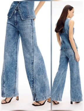 Hudson James High-Rise Wide Leg Jeans Size 30